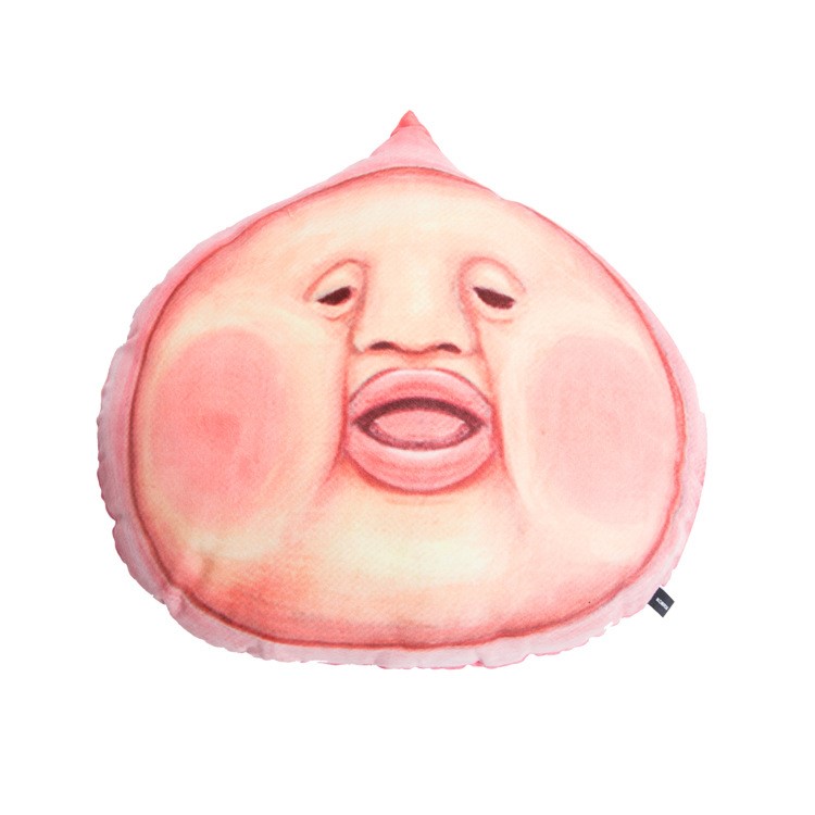 厂家直销正版屁桃君公仔抱枕毛绒玩具丑比头衍生品抱枕颈枕代发