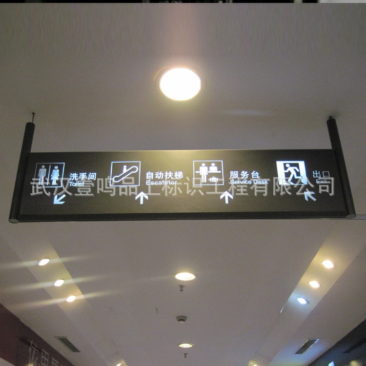 鏤空吊牌發光燈箱 亞克力立體燈箱 商場地鐵超市醫院懸掛燈箱