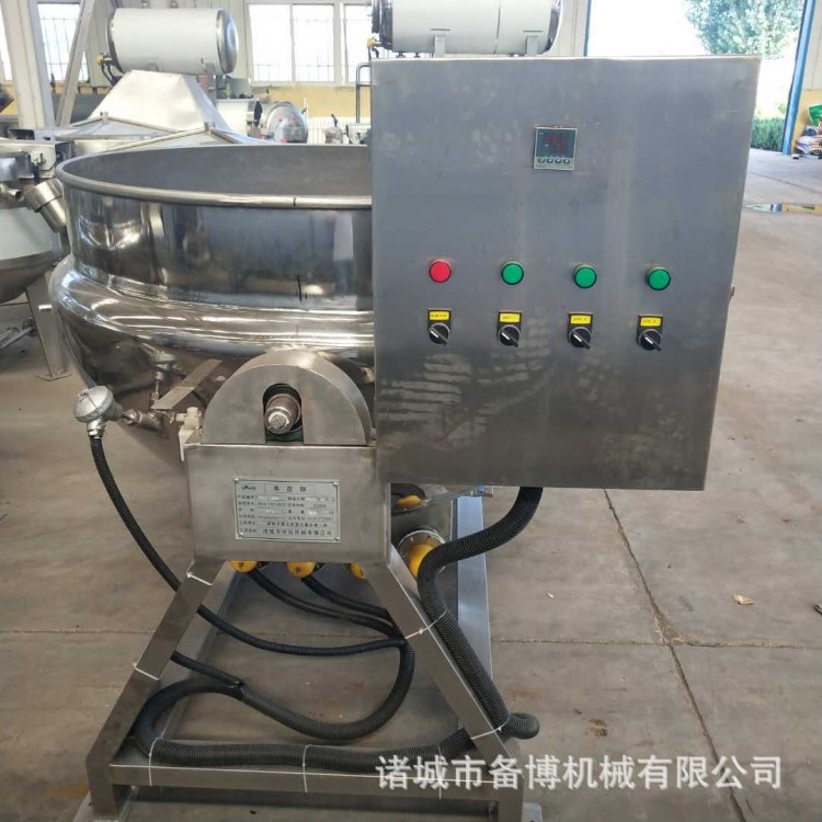 供應備博機械500L電加熱辣椒醬炒鍋 大型食堂炒菜煮粥鍋