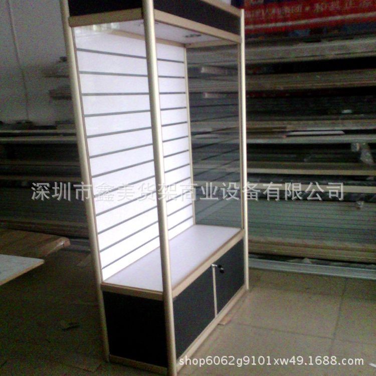 鈦合金展柜飾品掛件槽板展示柜工藝精品鋁合金槽板展架 廠家定制