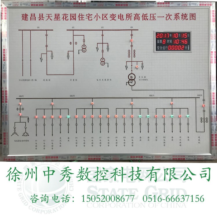 電力模擬屏配電室房變電站開閉所高壓馬賽克牽引站一次模擬圖廠家