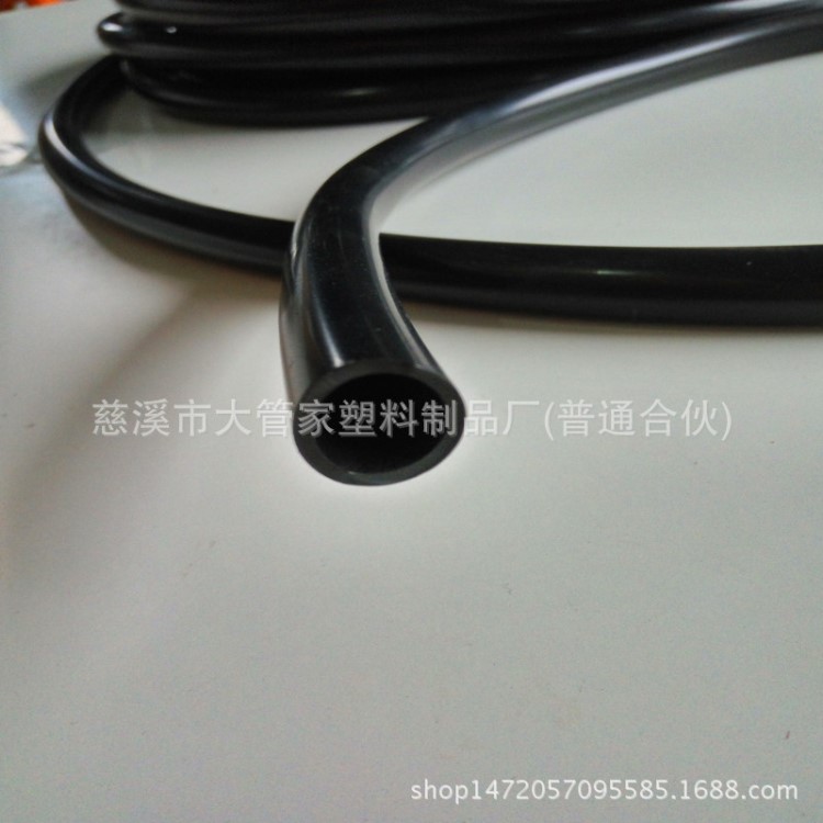 亮黑色穿線管塑料PVC軟管電線絕緣套管水族館排水管大口徑環保
