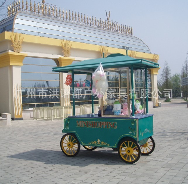 廠家批發(fā)景區(qū)售貨車 游樂場實木卡通流動售貨車 公園環(huán)保售貨車