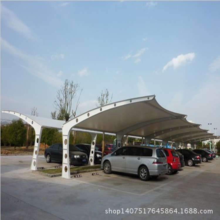 【自行車棚】膜結(jié)構(gòu)停車棚  自行車汽車車棚 不銹鋼車篷雨棚