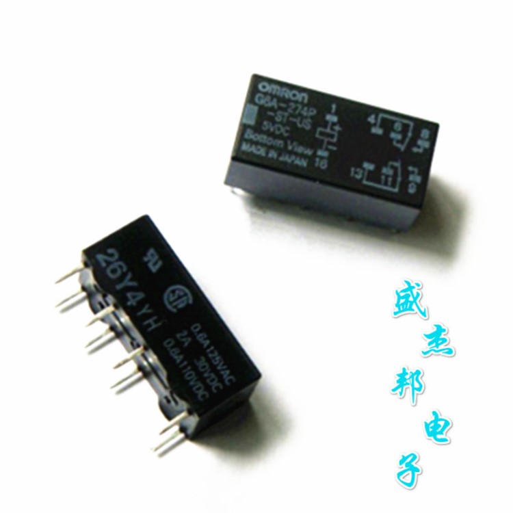 G6A-274P-ST-US-5VDC DC5V 8腳低信號繼電器 OMRON歐姆龍原裝