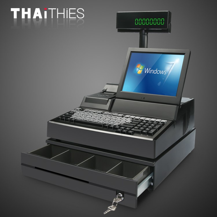 泰捷斯POS500 超市收銀一體機收款機進銷存軟件服裝店便利店收銀