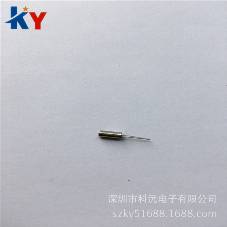直插圓柱無源晶振 4M 4MHZ 體積3*8MM 308圓柱型晶體振蕩器 現貨