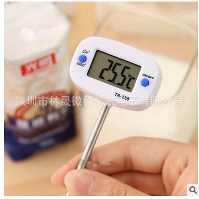 TA288食品  烘培 牛奶溫度計(jì) 測(cè)溫儀 TA-288電子測(cè)溫-50+300