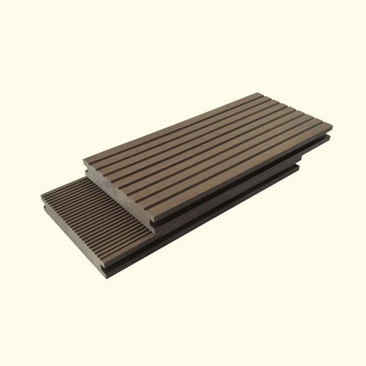 室外防腐木塑实心14025户外塑木地板生态板塑料仿真地板抗老化