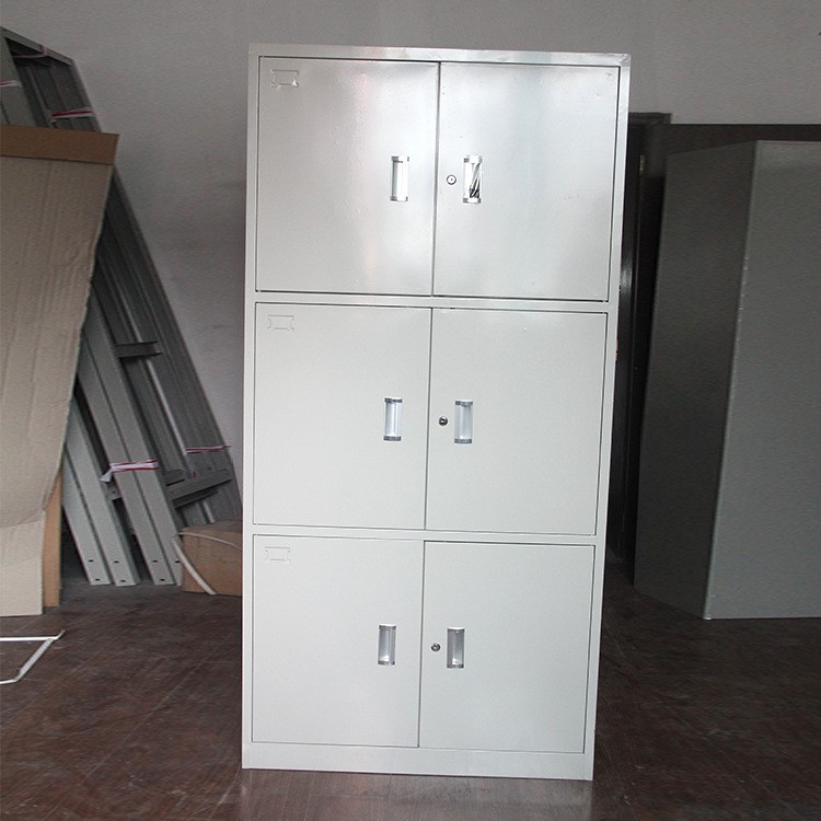 厂家铁皮档案柜可调隔板可定制通三节文件柜三层凭证柜资料柜