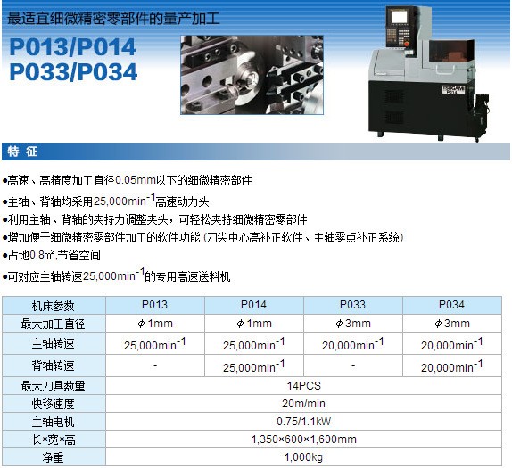 上海通实津上P013/P014走心机