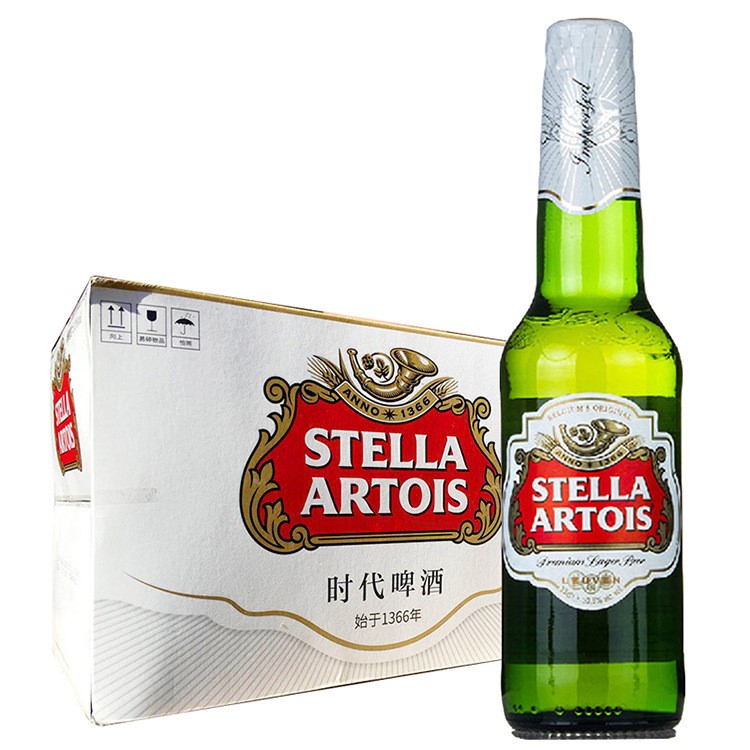 比利時原裝時代啤酒STELLA ARTOIS斯特拉 330ml*24瓶整箱批發(fā)