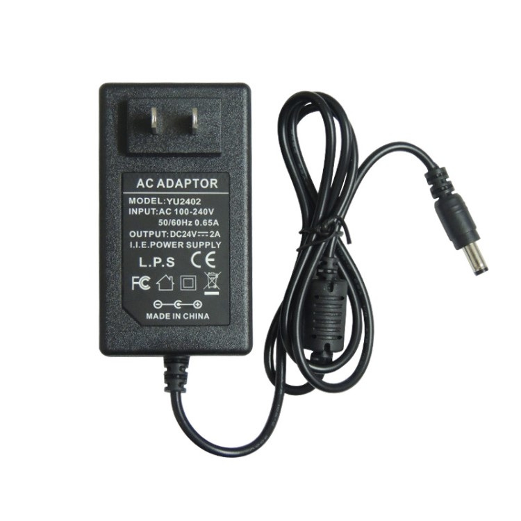 供應 24V2A電源適配器 插墻式開關電源 水機凈水器電源監控電源