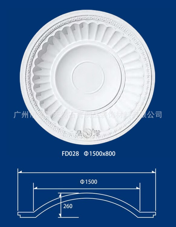 星洋石膏线灯盘玻璃钢模具 采用原材料 精致而成 FD028