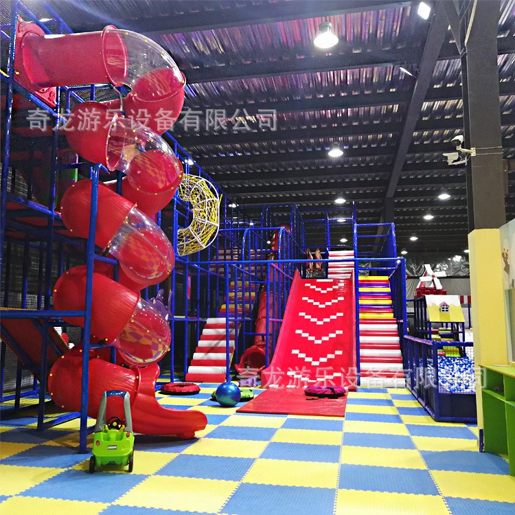 兒童滑梯拓展設備 魔鬼滑滑梯海洋球樂園 室內攀爬運動設備定制