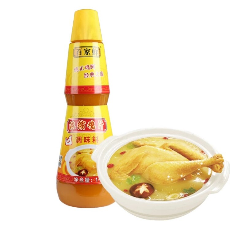 濃縮雞汁1kg百家鮮調(diào)味料雞精味精高湯濃縮家用炒菜液體雞汁 濃縮