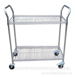 供應(yīng)堅(jiān)固耐用光電防靜電無塵車間可滑動(dòng)的網(wǎng)線物料手推車