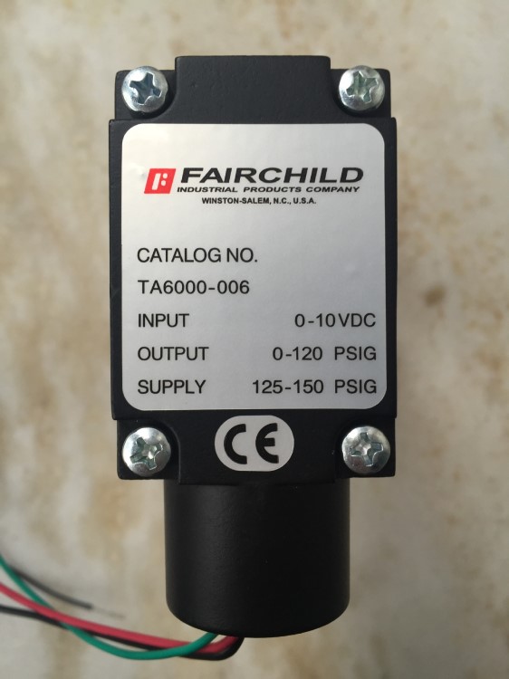 全新原装美国仙童Fairchild 电气转换器 TA6000-006 (0-120Psi)