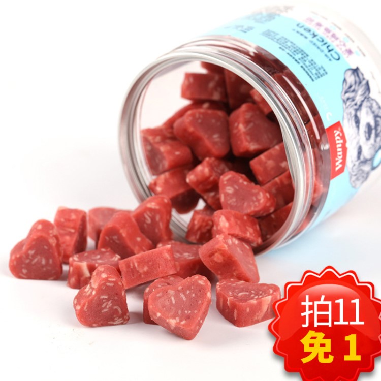 頑皮零食 Wanpy犬用愛(ài)心雞魚(yú)壽司170g