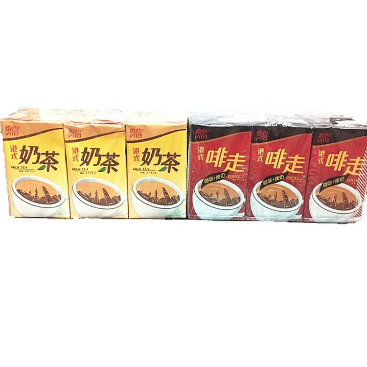 香港 港版维他Vita啡走/港式奶茶/ 鸳鸯奶茶250ml*24盒 港式