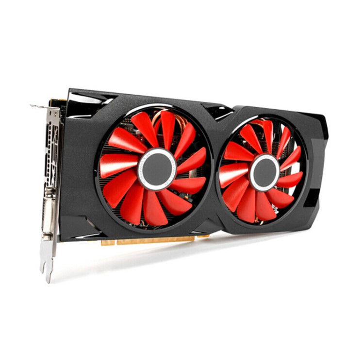 XFX/訊景 RX570 黑狼版GDDR5 獨(dú)立游戲顯卡吃雞顯卡8G簡(jiǎn)包 非彩盒