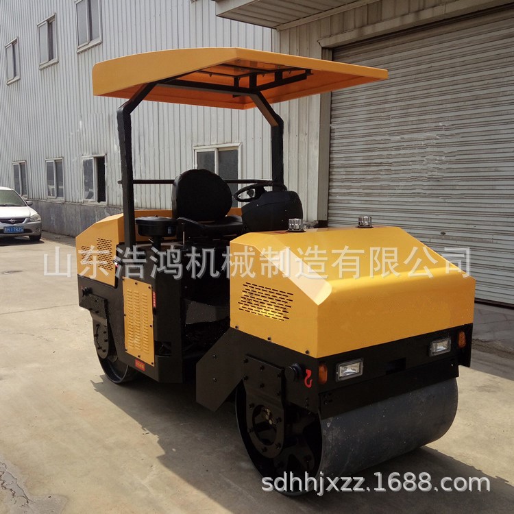 3噸座駕式壓路機 中小型軋道機 雙輪振動小碾子