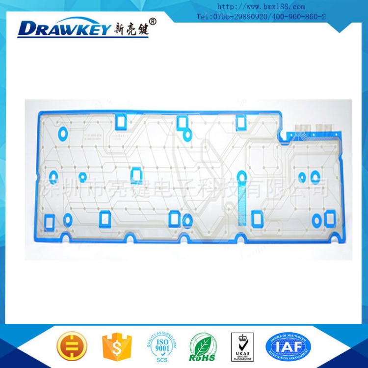 長期供應(yīng)電腦筆記本鍵盤導電膜 PET鍵盤感應(yīng)片 深圳薄膜線路廠商