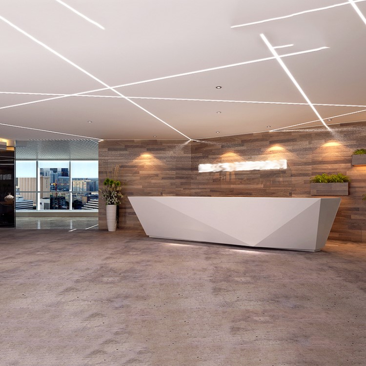 办公室装修设计公司施工简约现代全案全包公司大厅会议室装潢装饰