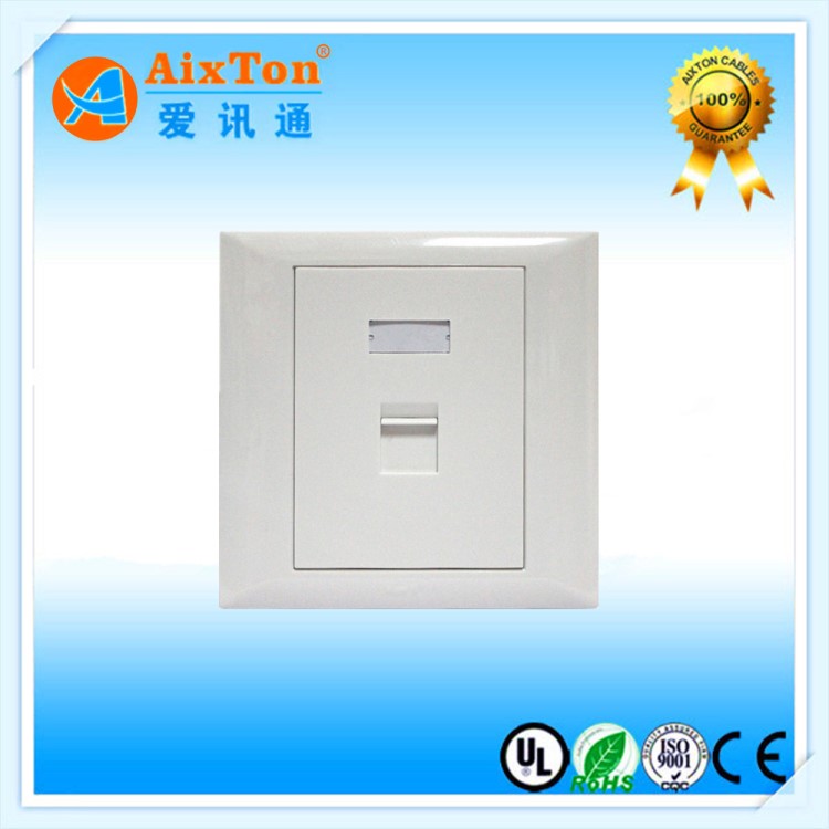 廠家直銷86型網絡信息面板，TCL款式單口RJ45模塊面板 可OEM貼牌