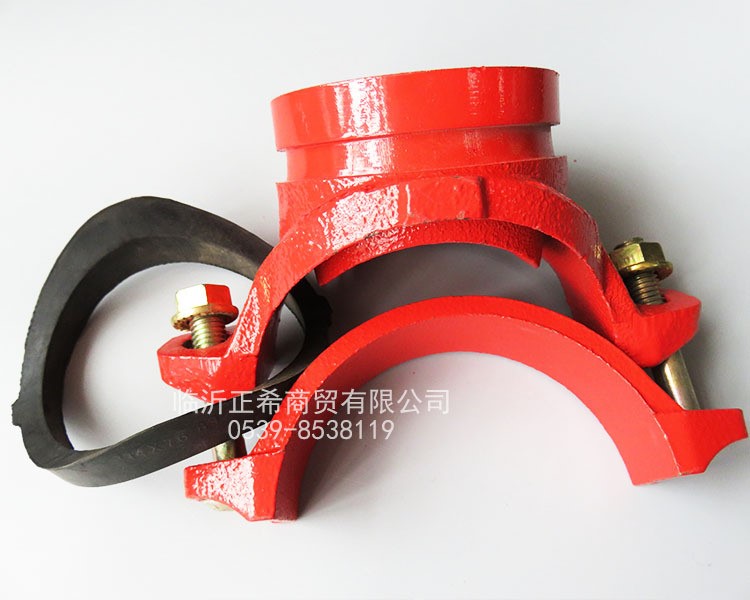 機械三通G 國標DN100/114 變徑球鐵管件 消防專用溝槽管道連接