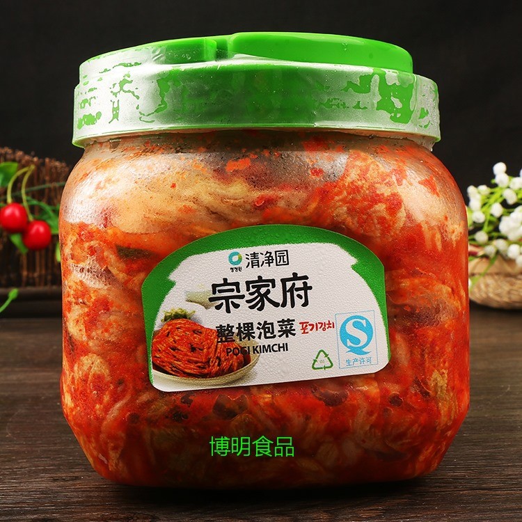 清凈園宗家府泡菜整棵1.2kg桶裝 辣白菜韓式下飯菜醬菜小菜泡菜