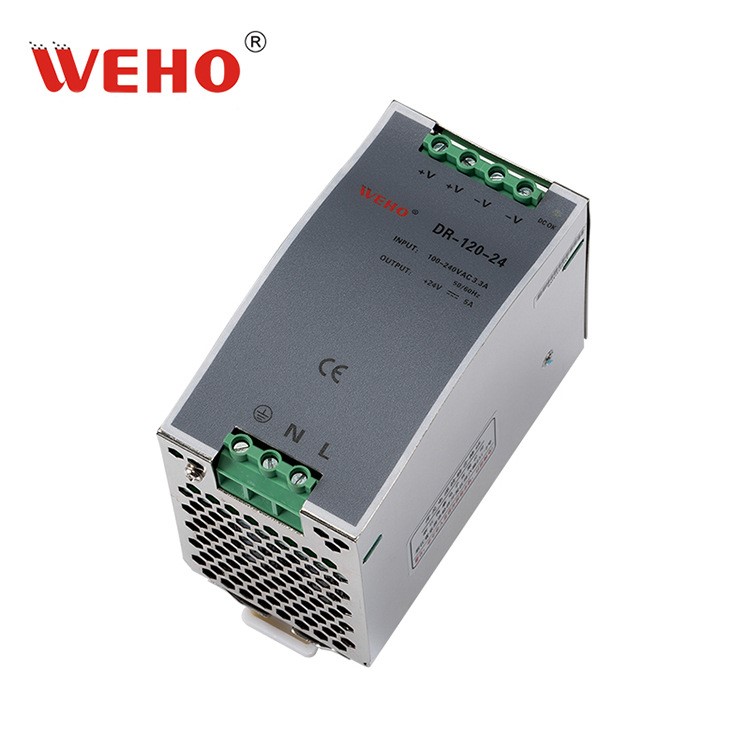 偉豪電源廠家直銷導(dǎo)軌式電源DR-120-24 足功率120W導(dǎo)軌式安裝