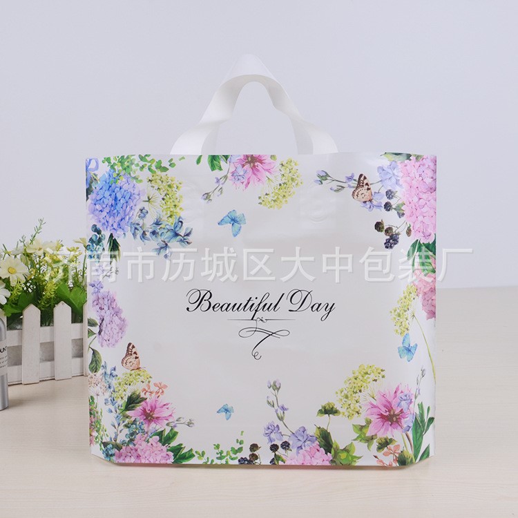 現貨批發塑料手提袋 服裝店購物禮品包裝袋加厚批發 手提袋定制