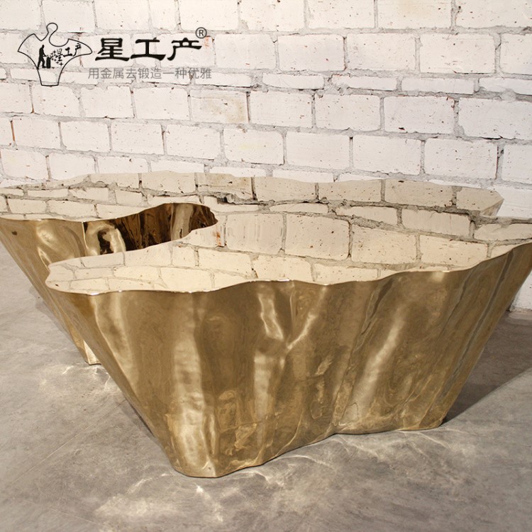 供應(yīng)不銹鋼鐵藝異形茶具城市廣場(chǎng)藝術(shù)茶幾家具雕塑家居裝飾品茶幾