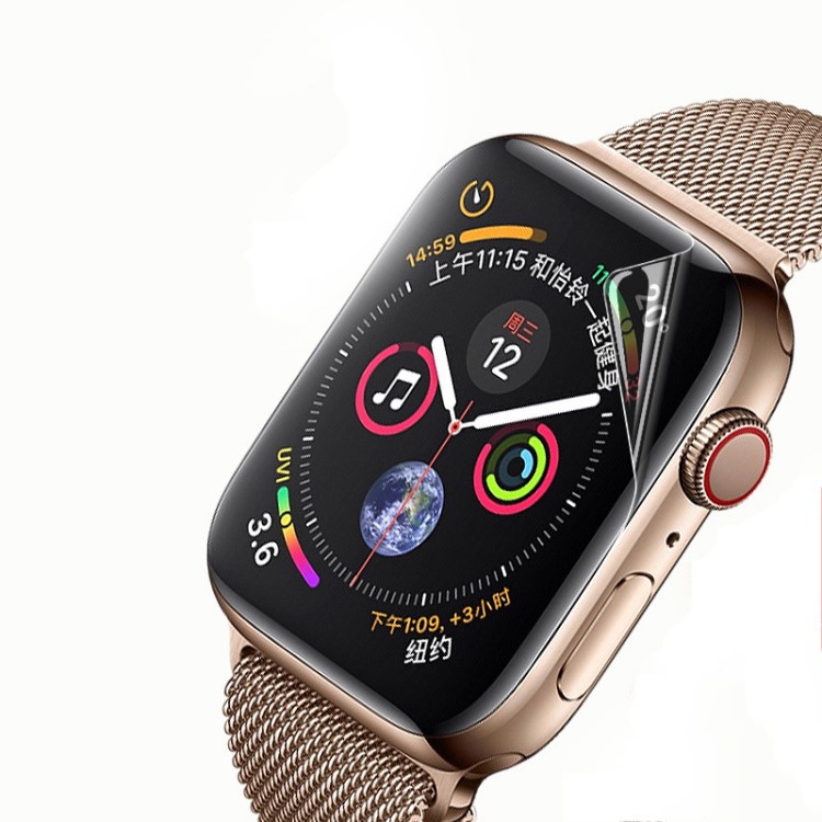 適用于apple watch4保護膜蘋果4代3代手表40mm44mm貼膜全屏軟膜