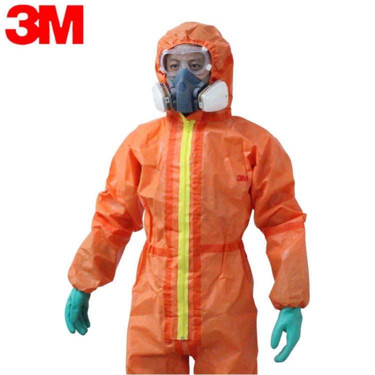 3M4690化學(xué)防護(hù)服 防顆粒物粉防護(hù)服 防塵防液體噴濺防化服經(jīng)銷