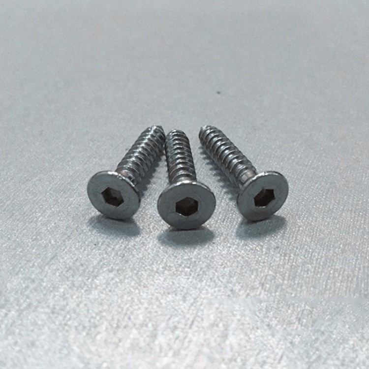 厂家直销 a1-50不锈钢沉头内六角自攻螺钉尖尾自攻钉螺钉