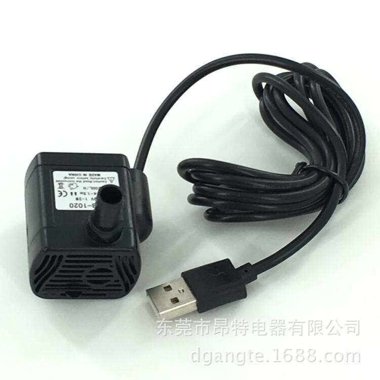 3W USB-1020 工艺品USB水泵DC3.5V-9V充电宝微型潜水泵 水泵厂家