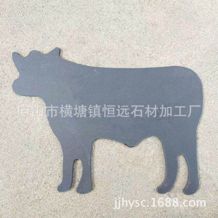 天然石頭擺件工藝品 黑色青石  板巖工藝品 石板標(biāo)牌 文化石廠家