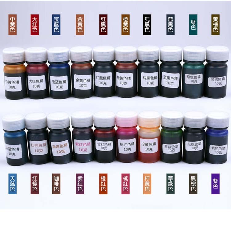 批發DIY水晶滴膠色精 樹脂顏料 著色劑 滴膠水墨畫20色 高濃縮