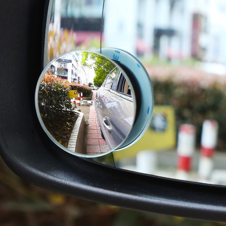 汽車后視鏡無邊框高清凸面玻璃廣角后視輔助盲點鏡可調(diào)角度50克