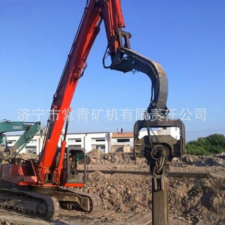 廠家供應(yīng)液壓打樁機(jī) 高頻打樁錘 200鉤機(jī)帶打樁機(jī) 可定金發(fā)貨