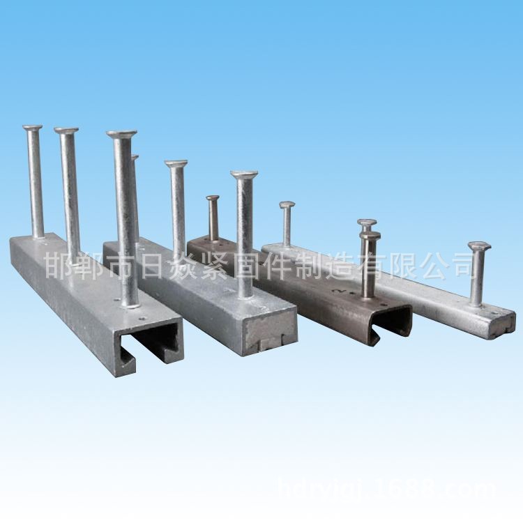 厂家直销带齿哈芬槽预埋槽钢 隧道接触网用U型哈芬槽预埋件 定制