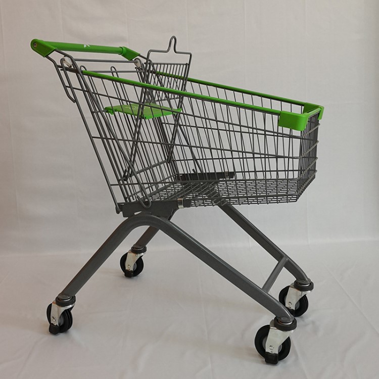 厂家直销欧式80l休闲购物车便利店物业小区便民四轮超市手推车