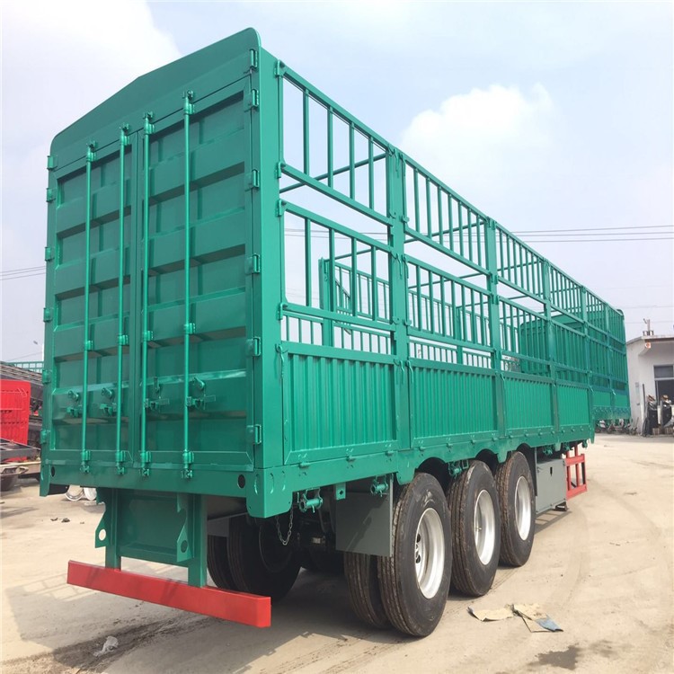 廠家直銷高欄掛車/倉欄半掛車/掛車價格實惠放心定做各種掛車