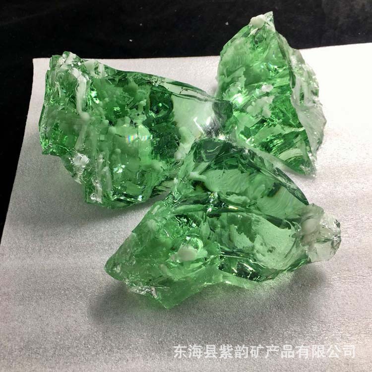 時尚 哥倫比亞火山琉璃原石 礦物晶體 觀賞石 佛家七寶之 一