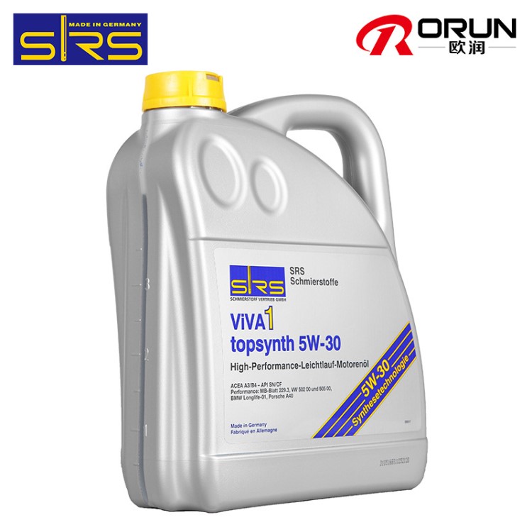 SRS全合成機(jī)油5W-30適用大眾通用福特奔馳汽車潤(rùn)滑油多力威4L