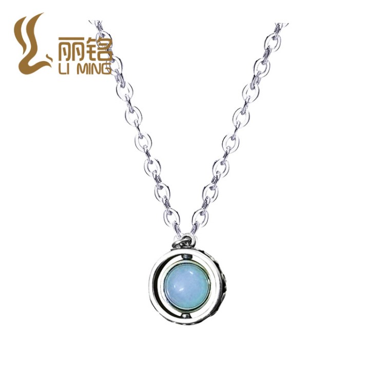 s925銀飾夜光項鏈  配飾爆款結(jié)愛千歲大人的初戀銀項飾鎖骨鏈