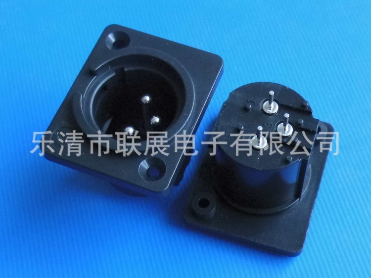 聯(lián)展廠家供應(yīng) 麥克風(fēng)插座 話筒插座 XLR(CT) 連接器 CT3-09HM