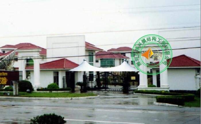 出入口雨棚設(shè)計(jì),門(mén)頭膜結(jié)構(gòu)遮陽(yáng)蓬施工